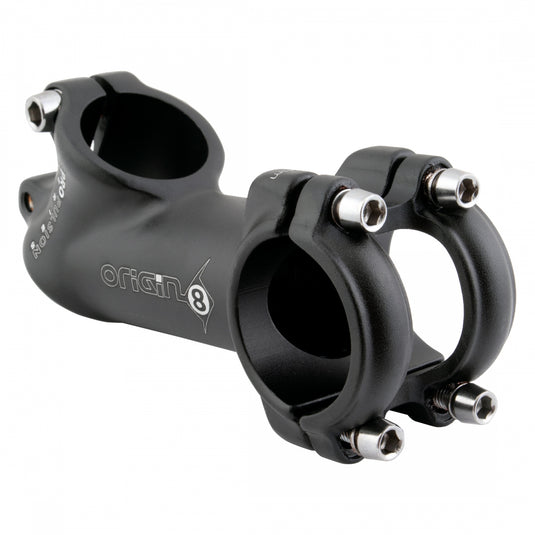 Origin8 Pro Fit Alloy Ergo Stem 25.4 or 31.8mm 90mm +/- 35 Deg Road or Mountain