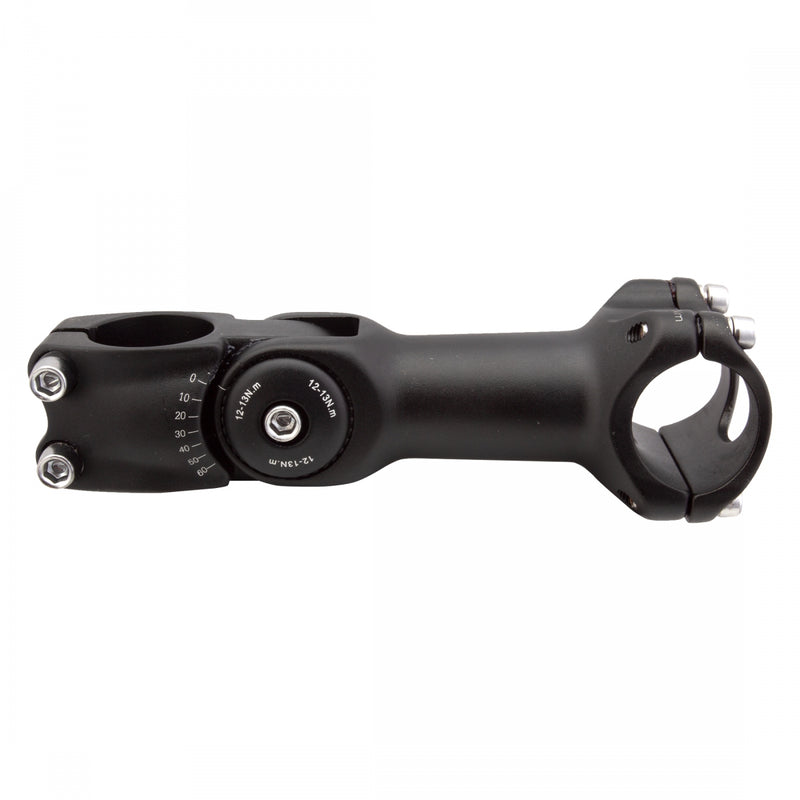 Load image into Gallery viewer, Sunlite 0-60 Adj. Stem Mountain Threadless 25.4 or 31.8mm 125mm Black Aluminum
