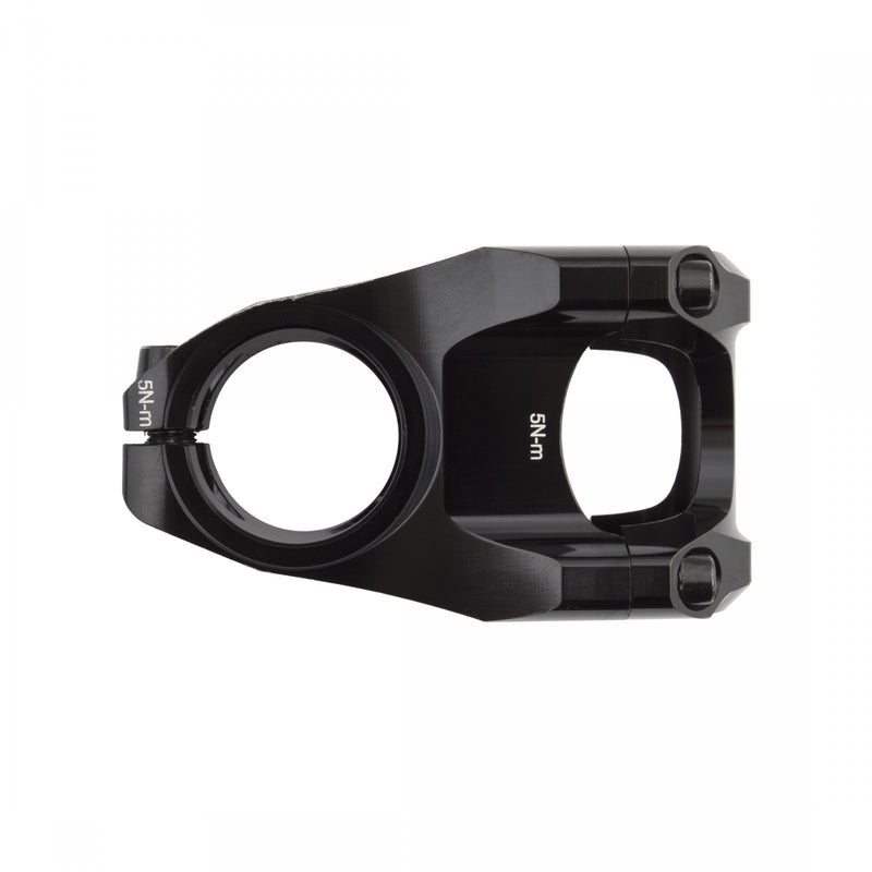 Load image into Gallery viewer, Origin8 Flux Stem 31.8mm 45mm 0 Deg Black MTB 4-bolt Front Loading Faceplate
