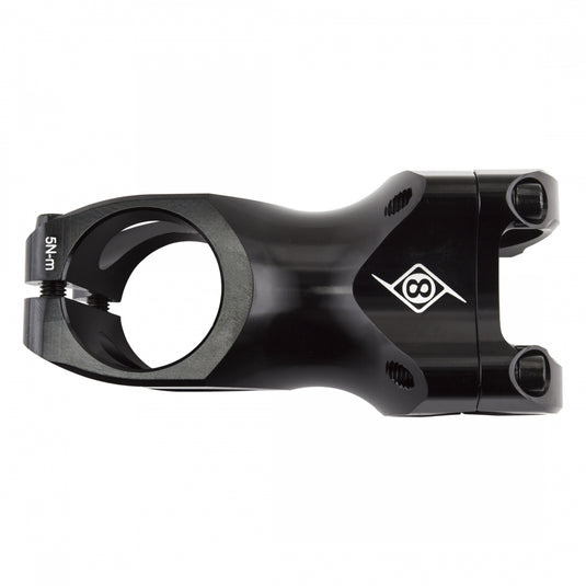 Origin8 Flux Stem 60mm Clamp 31.8mm +/-5 Deg Black Aluminum Road / Mountain