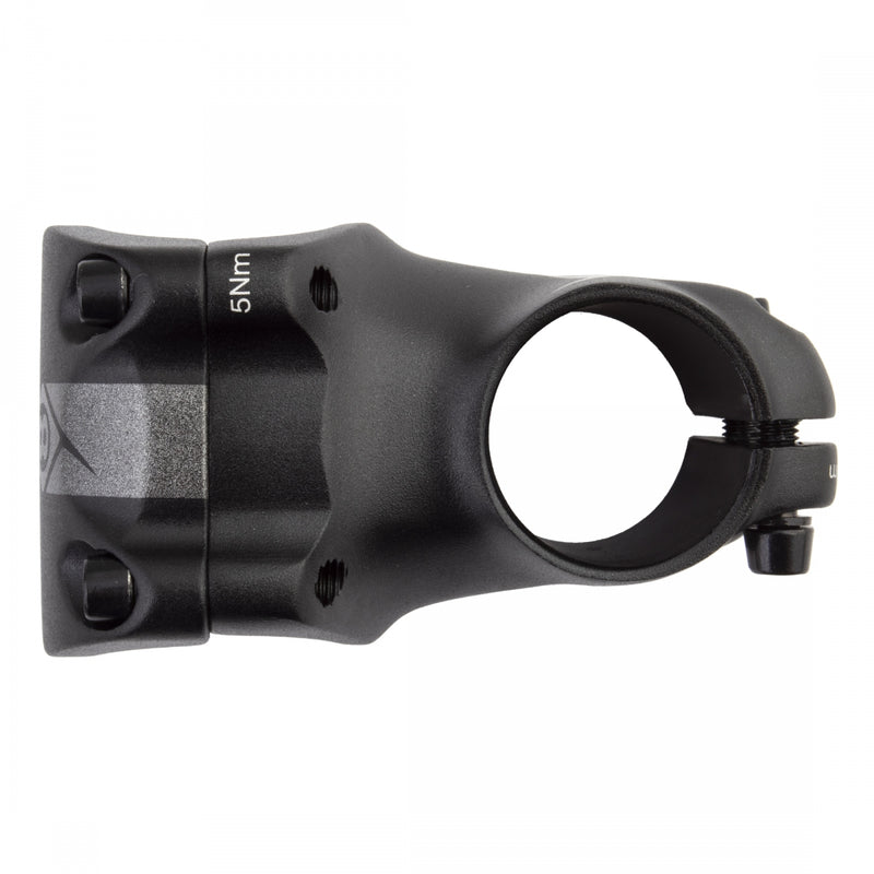 Load image into Gallery viewer, Origin8 Flow Stem 31.8mm 45mm 0 Deg Black MTB 4-bolt Front Loading Faceplate
