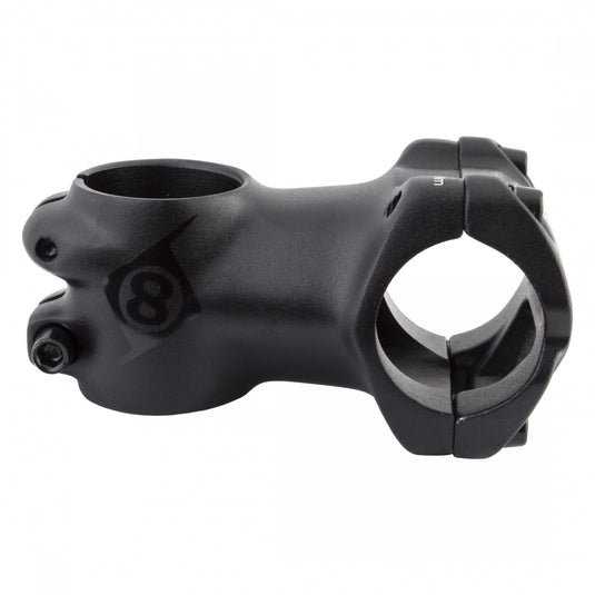 Origin8 Flow Stem 31.8mm 55mm 0 Deg Black MTB 4-bolt Front Loading Faceplate