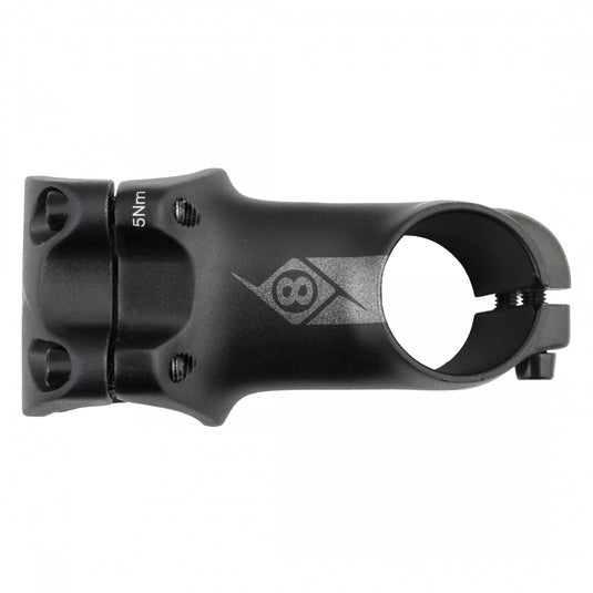 Origin8 Flow Stem Bar Clamp 31.8mm 60mm -7 Deg Black Aluminum Road / Mountain