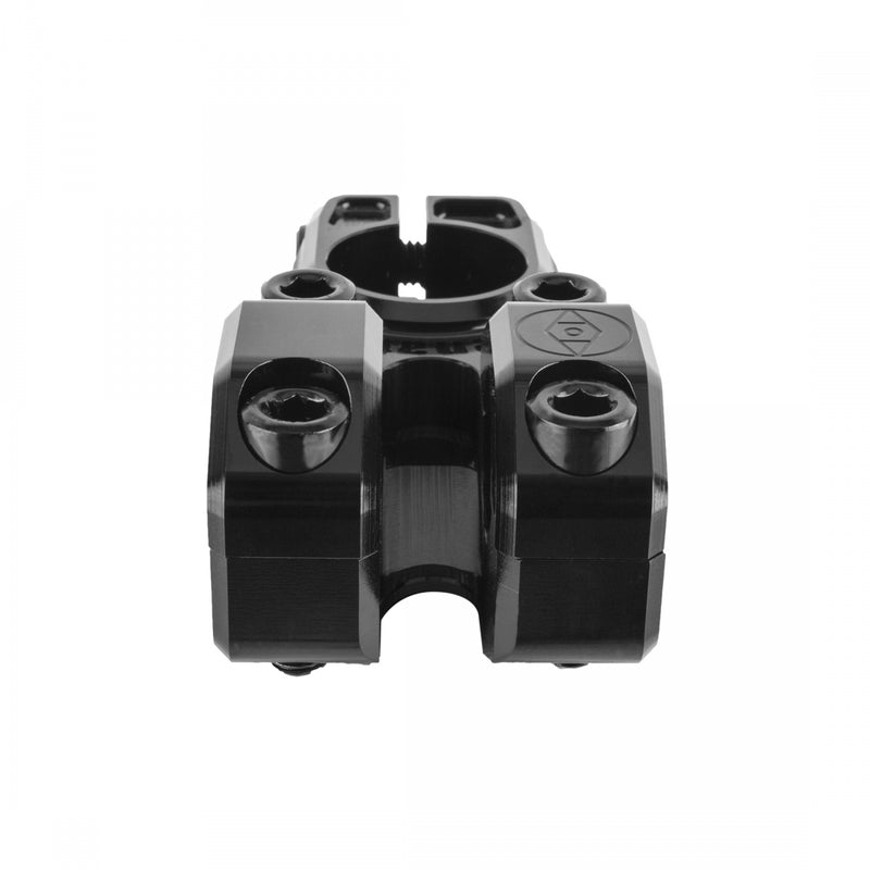 Load image into Gallery viewer, Alienation Vault Stem Clamp 22.2mm Length 53mm Angle 0 Deg Black Aluminum BMX
