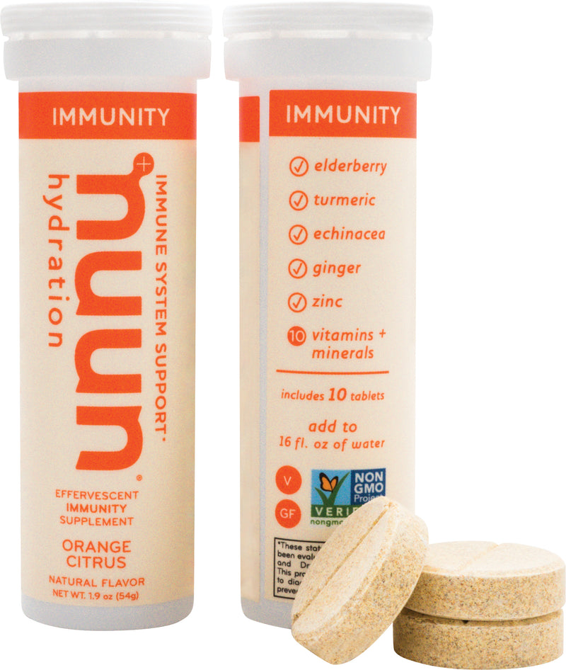 Load image into Gallery viewer, Nuun Immunity Orange/Citrus Tabs: Sport &amp; Recovery Drink for Enhanced Immune Support Pack of  8
