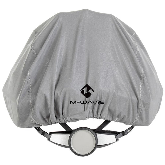 M-Wave Helmet Cover Water resistant, Full reflective fabric, Silver