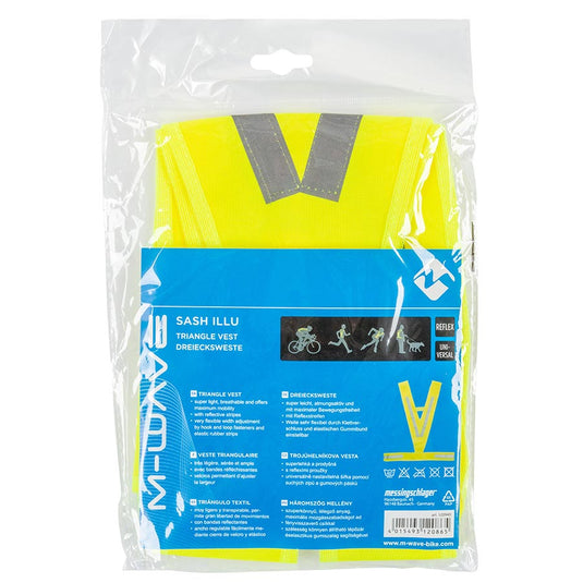 M-Wave Reflective Triangle Sash, XL/XXL