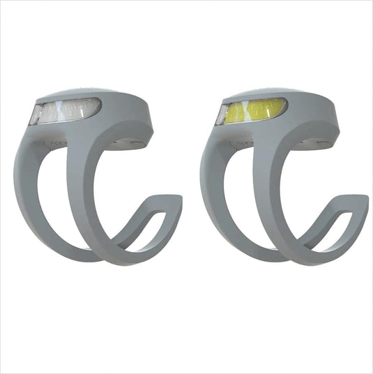 Knog Frog V3 Light Front and Rear, Grey, Set