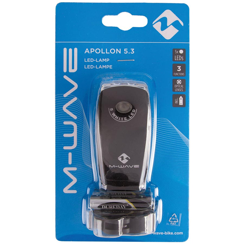 Load image into Gallery viewer, M-Wave Apollon 5.3 Light Front, Black
