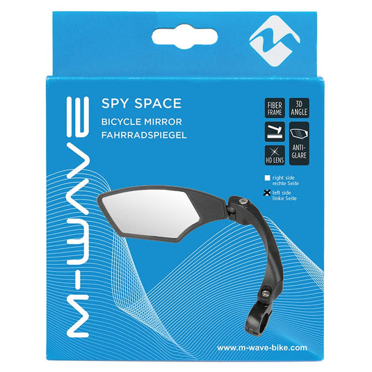 M-Wave Spy Space L Mirror Left Side, Mount: Handlebar