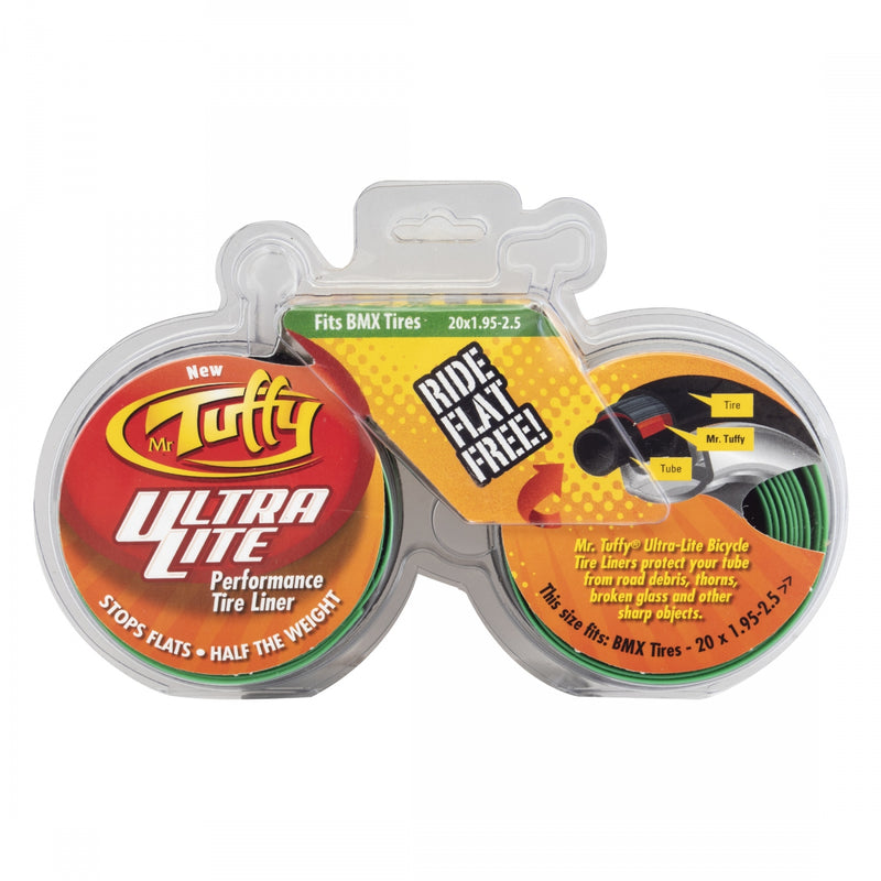 Load image into Gallery viewer, Mr Tuffy Mr. Tuffy Ultra Lite Tire Liner 20x1.95-2.5 Pair Green
