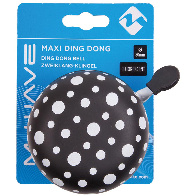 Load image into Gallery viewer, M-Wave Maxi Ding Dong Bell Glow in the Dark Polka Dots on Black
