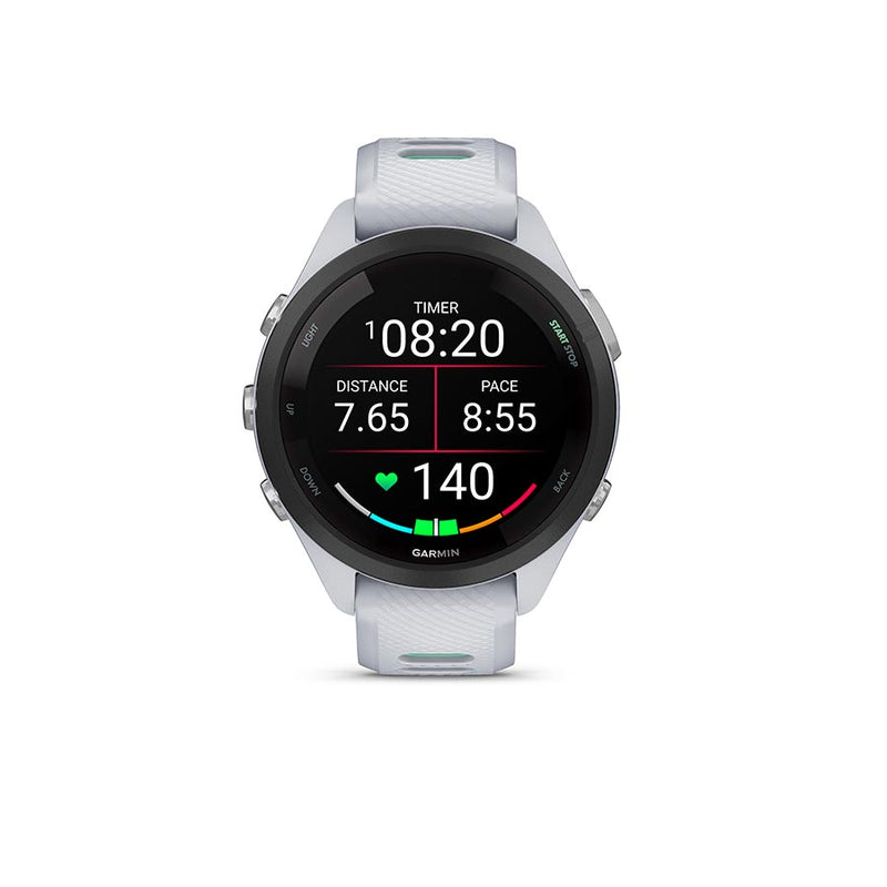 Load image into Gallery viewer, Garmin Forerunner 265S Music Watch, Watch Color: Whitestone, Wristband: Whitestone/Neo Tropic - Silicone
