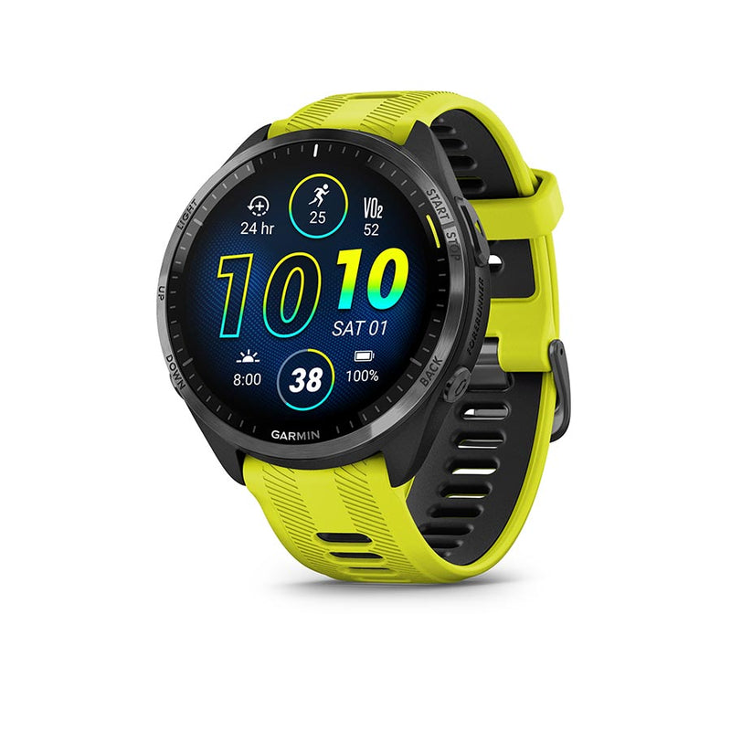 Load image into Gallery viewer, Garmin Forerunner 965 Watch Watch Color: Amp Yellow, Wristband: Amp Yellow/Black - Silicone
