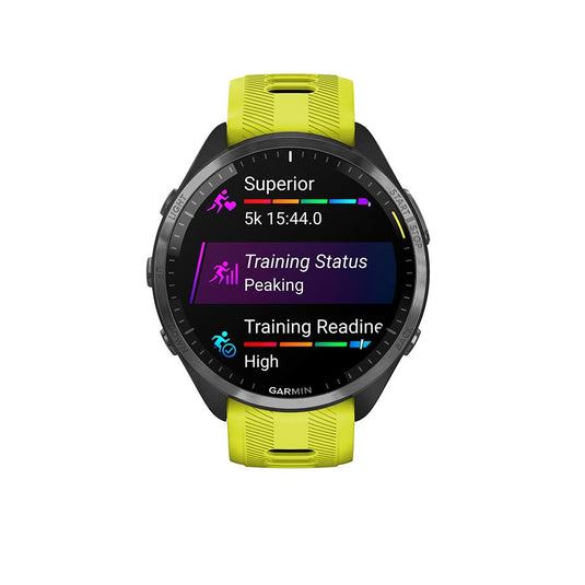 Garmin Forerunner 965 Watch Watch Color: Amp Yellow, Wristband: Amp Yellow/Black - Silicone