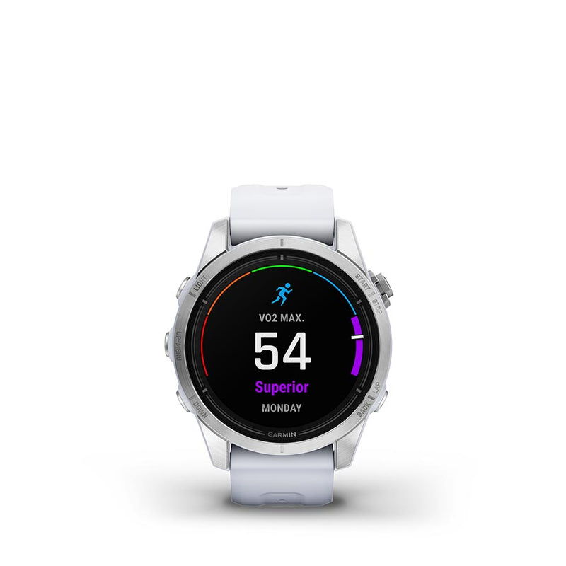 Load image into Gallery viewer, Garmin Epix Pro Std. Edition 42mm, Watch, Watch Color: Silver, Wristband: White - Silicone
