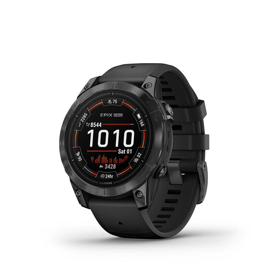 Garmin Epix Pro Std. Edition 47mm, Watch, Watch Color: Slate Grey, Wristband: Black - Silicone