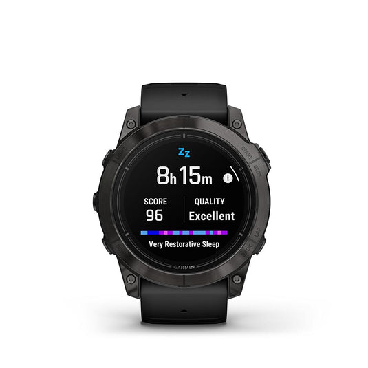 Garmin Epix Pro Sapphire Edition 51mm, Watch, Watch Color: Titanium, Wristband: Black - Silicone