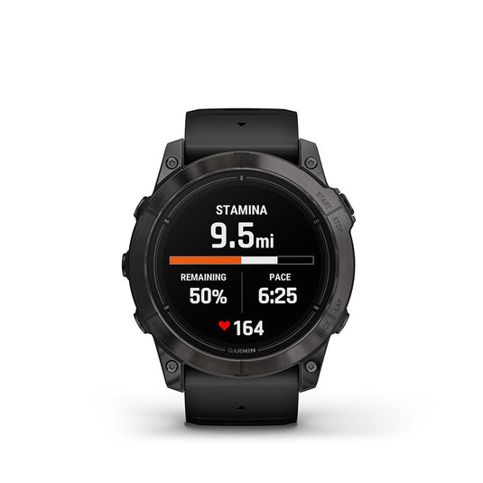 Garmin Epix Pro Sapphire Edition 51mm, Watch, Watch Color: Titanium, Wristband: Black - Silicone