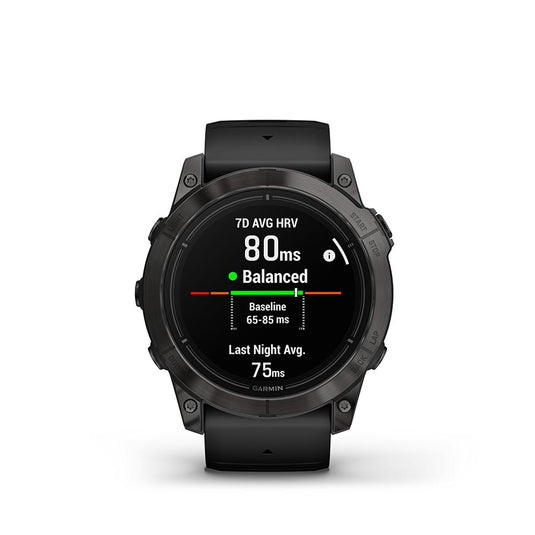 Garmin Epix Pro Sapphire Edition 51mm, Watch, Watch Color: Titanium, Wristband: Black - Silicone