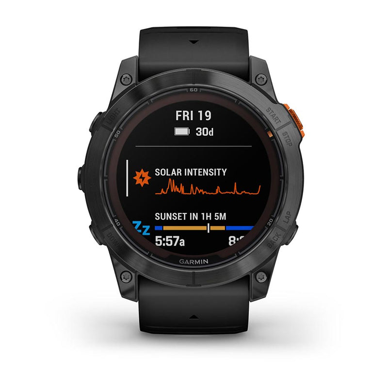 Load image into Gallery viewer, Garmin fenix 7X Pro Solar Smartwatch - 51mm, Slate Gray Case, Black Band
