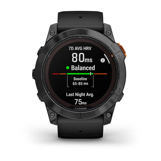 Garmin fenix 7X Pro Solar Smartwatch - 51mm, Slate Gray Case, Black Band