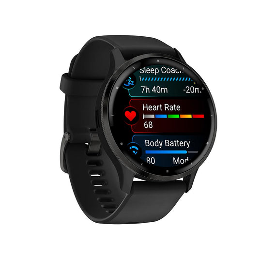 Garmin Venu 3 Watch Watch Color: Black, Wristband: Black - Silicone