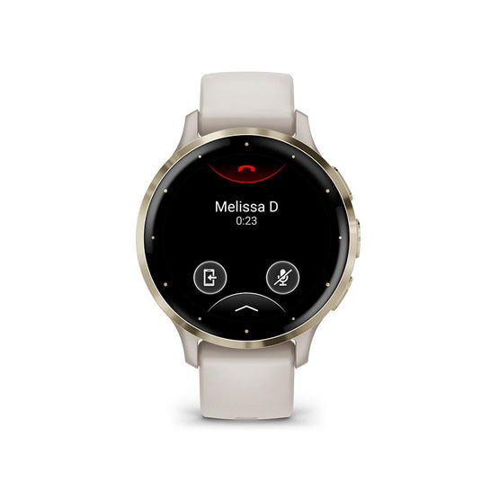 Garmin Venu 3S Watch Watch Color: Ivory, Wristband: Ivory - Silicone