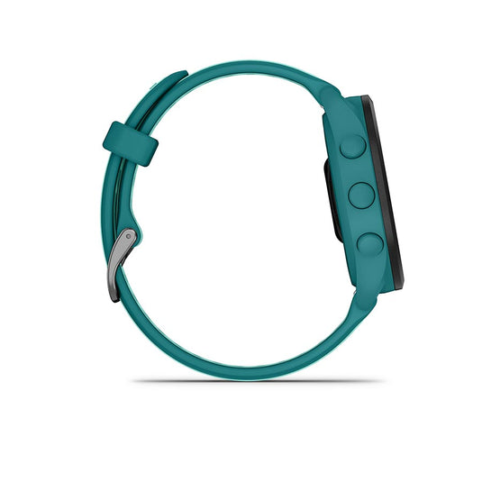 Garmin Forerunner 165 Music Watch, Watch Color: Turquoise, Wristband: Aqua - Silicone