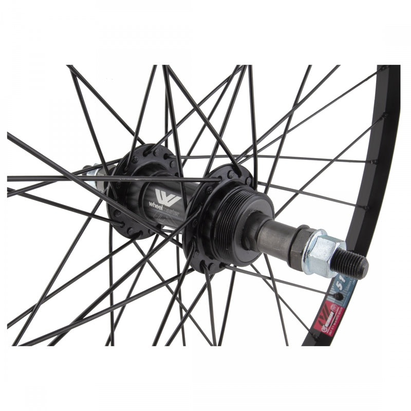 Load image into Gallery viewer, Wheel Master 24in Alloy WEI 519 Rear B/O 3/8x135mm W/M AB-1000 Rim Brake Blk
