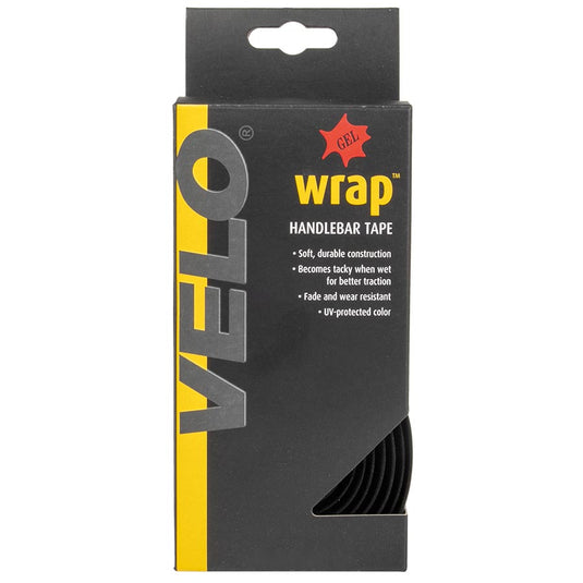 Velo Wrap Gel Cork Handlebar Tape, Black