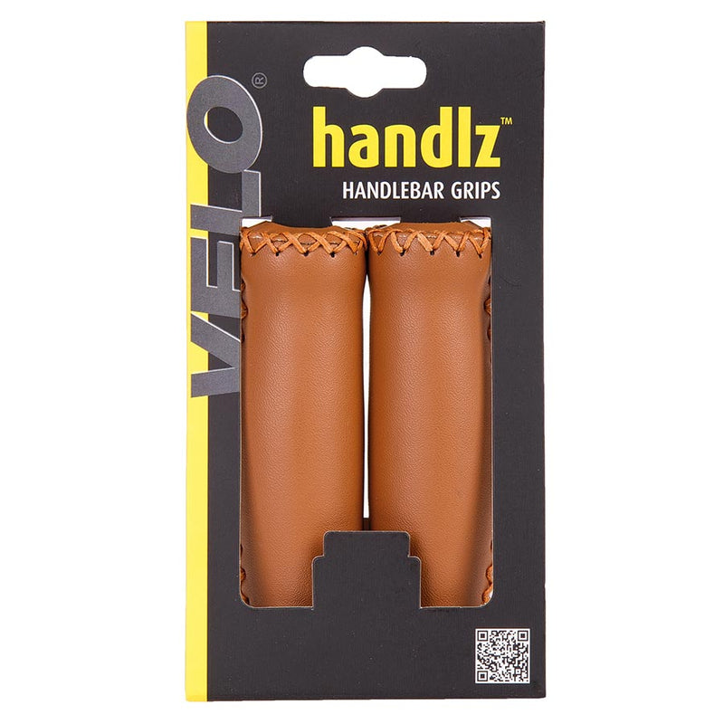 Load image into Gallery viewer, Velo Handlz Retro Grips 125mm, Brown
