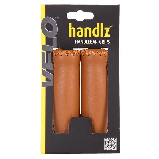 Velo Handlz Retro Grips 125mm, Brown