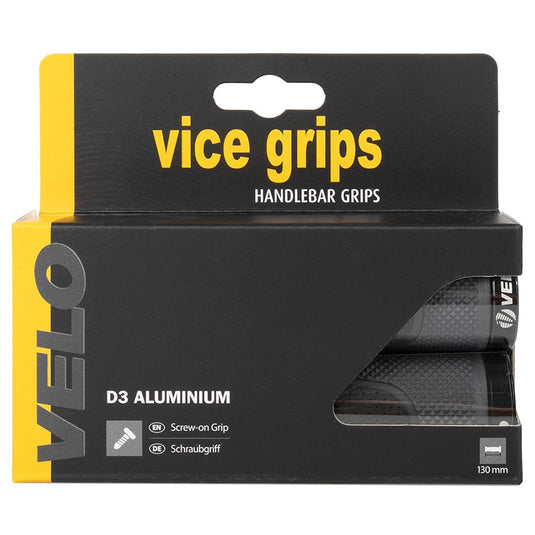 Velo Vice Grips D3 Alu Grips, 130mm, Black