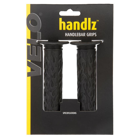 Velo Handlz Flames Grips 135mm, Black