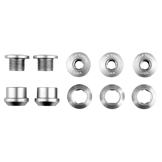 Wolf Tooth Set of 5 Chainring Bolts+Nuts for 1X