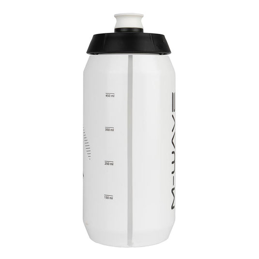 M-Wave PBO 550 Water Bottle 550ml / 19oz, Black on White