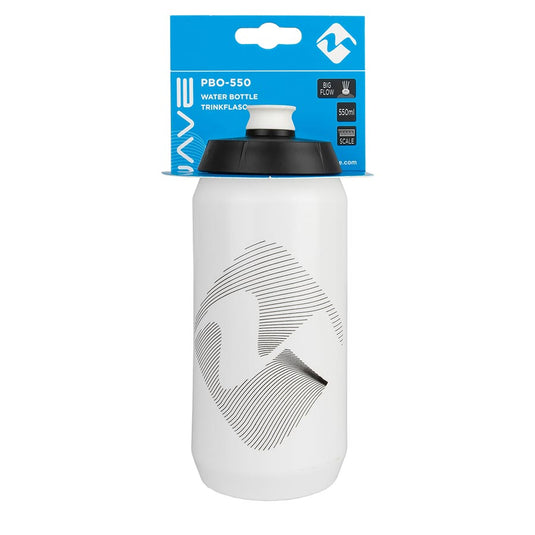 M-Wave PBO 550 Water Bottle 550ml / 19oz, Black on White