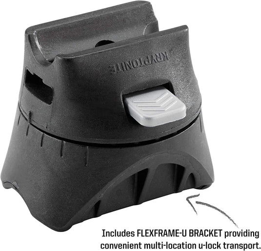 Kryptonite KryptoLok U-Lock 5 x 9" Black with Bracket Anti-Rattle Bumpers