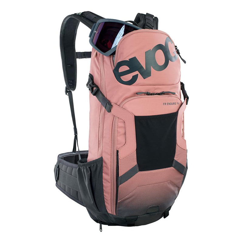 Load image into Gallery viewer, EVOC FR Enduro Protector backpack, 16L, Dusty Pink/Carbon Grey, ML
