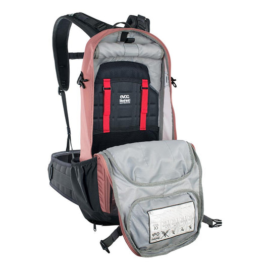 EVOC FR Enduro Protector backpack, 16L, Dusty Pink/Carbon Grey, ML