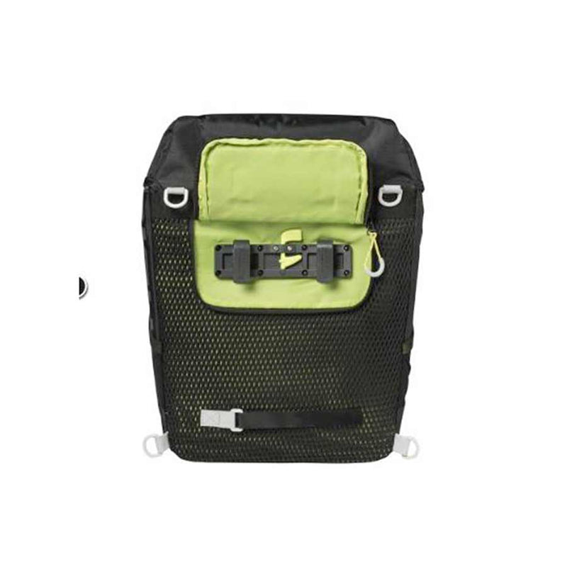 Load image into Gallery viewer, Basil Miles Backpack Nordlicht Technology, 17L, Black/Lime
