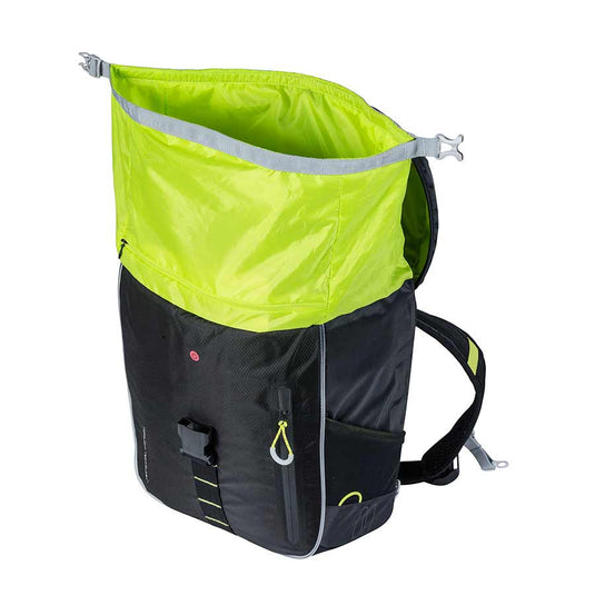 Basil Miles Backpack Nordlicht Technology, 17L, Black/Lime