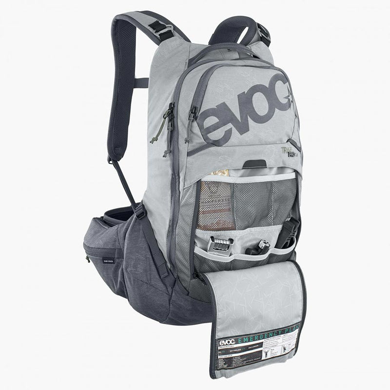 Load image into Gallery viewer, EVOC Trail Pro 16 Protector backpack, 16L, Stone/Carbon Grey, SM
