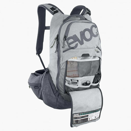 EVOC Trail Pro 16 Protector backpack, 16L, Stone/Carbon Grey, SM