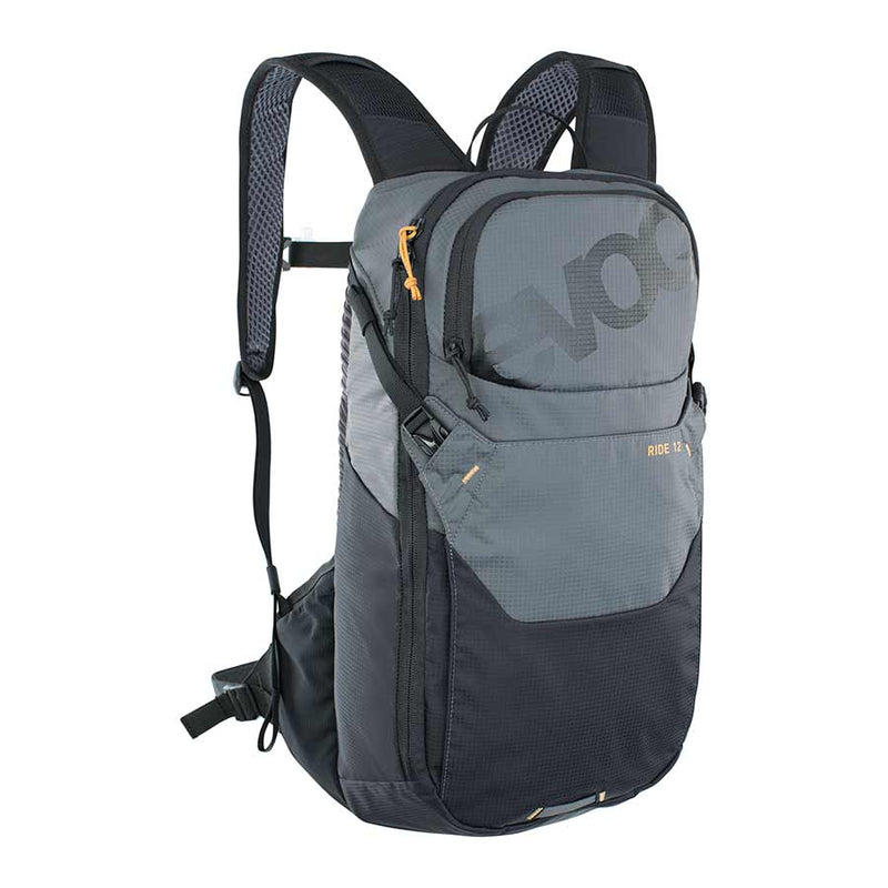 Load image into Gallery viewer, EVOC Ride 12 Hydration Bag Volume: 12L, Bladder: Included (2L), Carbon/Grey
