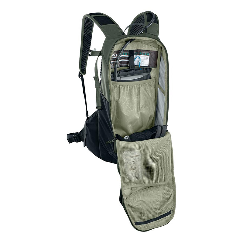 Load image into Gallery viewer, EVOC Ride 12 Hydration Bag Volume: 12L, Bladder: No, Dark Olive/Black
