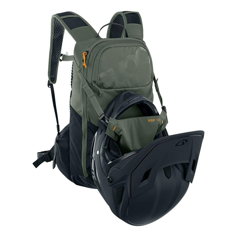 Load image into Gallery viewer, EVOC Ride 12 Hydration Bag Volume: 12L, Bladder: No, Dark Olive/Black
