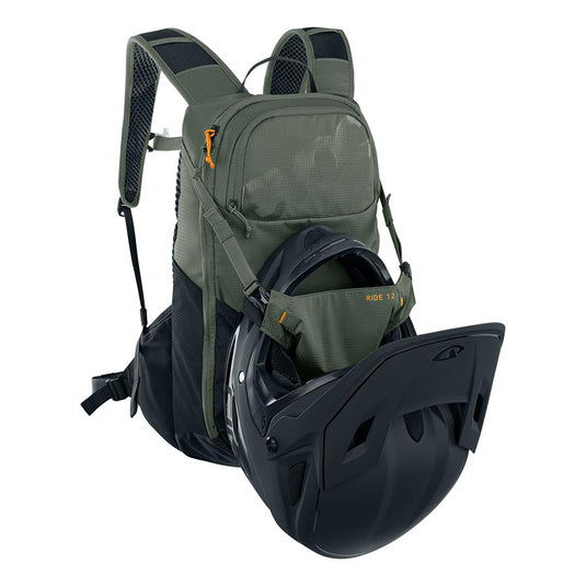 EVOC Ride 12 Hydration Bag Volume: 12L, Bladder: No, Dark Olive/Black