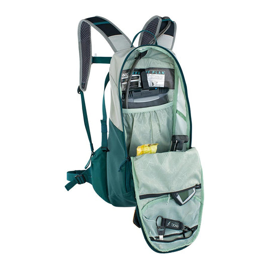 EVOC E-Ride 12 Hydration Bag, Volume: 12L, Bladder: Not included, Stone/Petrol